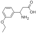 3-胺基-3-(3-乙氧苯基)丙酸酯 结构式