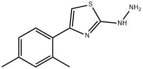 4-(2,4-DIMETHYLPHENYL)-2(3H)-THIAZOLONE HYDRAZONE 结构式
