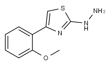 4-(2-甲氧基苯基)-2(3H)-噻唑酮腙 结构式