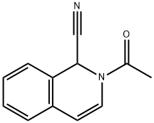 2-Acetyl-1,2-dihydro-1-isoquinolinecarbonitrile 结构式