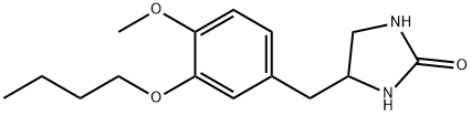 4-(3-丁氧基-4-甲氧基苯基)咪唑啶-2-酮 结构式