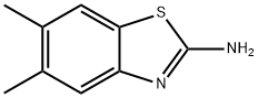 2-氨基-5,6-二甲基苯并噻唑 结构式