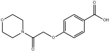 4-[2-(4-吗啉基)-2-氧乙氧基]苯甲酸 结构式