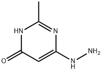 6-肼基-2-甲基-4(3H)-嘧啶酮 结构式