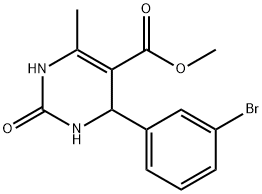 4-(3-溴苯基)-6-甲基-2-氧代-3,4-二氢-1H-嘧啶-5-羧酸甲酯 结构式