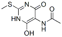 Acetamide, N-[1,4-dihydro-6-hydroxy-2-(methylthio)-4-oxo-5-pyrimidinyl]- (9CI) 结构式