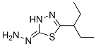 1,3,4-Thiadiazol-2(3H)-one,5-(1-ethylpropyl)-,hydrazone(9CI) 结构式