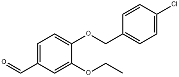4-(4-氯苄基)氧基-3-乙氧基-苯甲醛 结构式