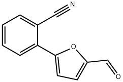 2-(5-甲酰-2-呋喃)苯甲腈 结构式