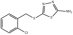 5-(2-氯-苄基硫基)-[1,3,4]噻二唑-2-基胺 结构式
