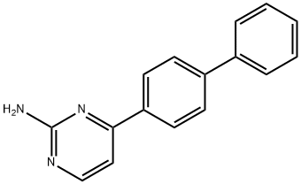 4-[1,1-联苯]-4-基-2-嘧啶胺 结构式