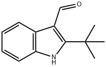 2-叔丁基-1H-吲哚-3-甲醛 结构式