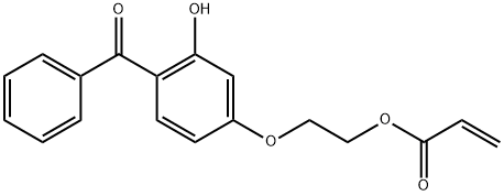 丙烯酰酸聚[2-(4-苯甲酰-3-羟基苯氧基)乙酯] 结构式