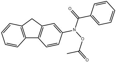 N-Acetoxy-N-(9H-fluorene-2-yl)benzamide 结构式