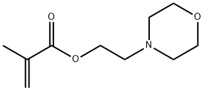 2-甲基-2-丙烯酸2-(4-吗啉基)乙基酯 结构式