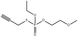 Phosphorothioic acid O-ethyl O-(2-methoxyethyl)S-(2-propynyl) ester 结构式