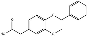 4-苄氧基-3-甲氧基苯乙酸 结构式