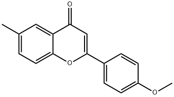 2-(4-甲氧苯基)-6-甲基-4H-苯并吡喃-4-酮 结构式