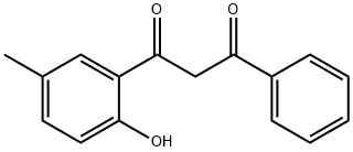 1-(2-羟基-5-甲基)-3-苯基-1,3-丙烷二酮 结构式