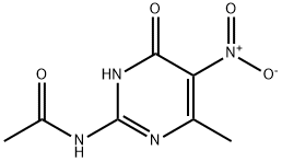 N-(4-羟基-6-甲基-5-硝基嘧啶-2-基)醋胺石 结构式