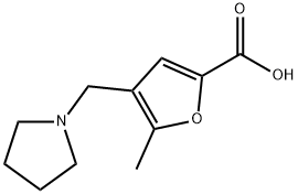 5-甲基-4-吡咯烷-1-甲基呋喃-2-羧酸 结构式