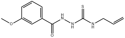 N-烯丙基-2-(3-甲氧苯甲酰基)肼硫代酰胺 结构式