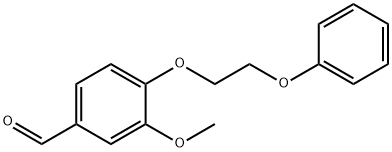 3-甲氧基-4-(2-苯氧基乙氧基)苯甲醛 结构式