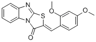 2-(2,4-dimethoxybenzylidene)[1,3]thiazolo[3,2-a]benzimidazol-3(2H)-one 结构式