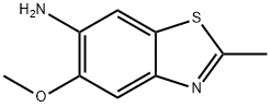 5-甲氧基-2-甲基-1,3-苯并噻唑-6-胺 结构式