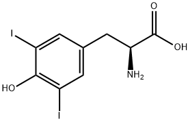 3,5-二碘-L-酪氨酸 结构式