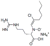 azanium [(E)-2-chlorohept-1-enyl]-oxido-arsinic acid 结构式