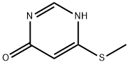 4(1H)-Pyrimidinone, 6-(methylthio)- (9CI) 结构式