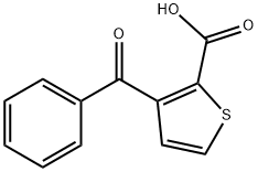 3-苯甲酰噻吩-2-羧酸 结构式