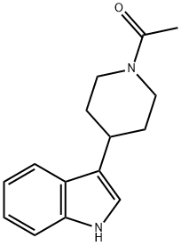 1-[4-(1H-吲哚-3-基)哌啶基]-1-乙酮 结构式