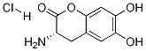 (S)-3-AMino-3,4-dihydro-6,7-dihydroxy-2H-1-benzopyran-2-one Hydrochloride 结构式