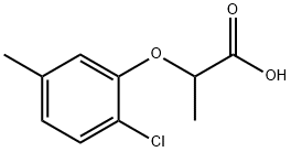 2-(2-氯-5-甲基-苯氧基)丙酸 结构式