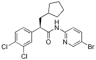 N-(5-bromo-pyridin-2-yl)-3-cyclopentyl-2(R)-(3,4-
dichloro-phenyl)-propionamide 结构式