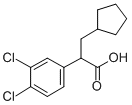 3-CYCLOPENTYL-2-(3,4-DICHLOROPHENYL)PROPIONIC ACID 结构式