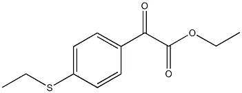 2-(4-(乙硫基)苯基)-2-氧代乙酸乙酯 结构式