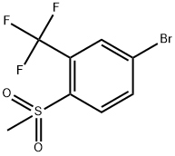 5-BROMO-2-(METHYLSULFONYL)BENZOTRIFLUORIDE 结构式