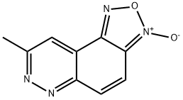 8-METHYL[1,2,5]OXADIAZOLO[4,3-F]CINNOLIN-3-IUM-3-OLATE 结构式