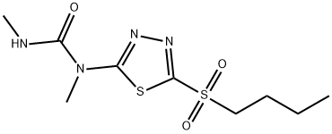 1-(5-丁基磺酰-1,3,4-噻二唑-2-基)-1,3-二甲基脲 结构式