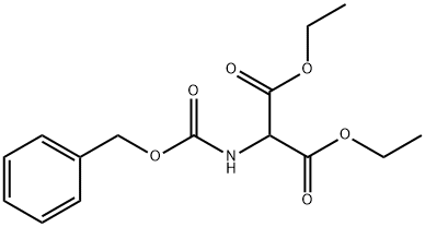 二乙基 2-(苄氧基羰基氨基)丙二酸酯 结构式