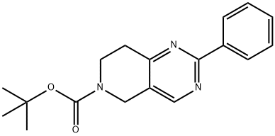 2-Phenyl-6-boc-7,8-dihydro-5H-pyrido[4,3-d]pyriMidine 结构式