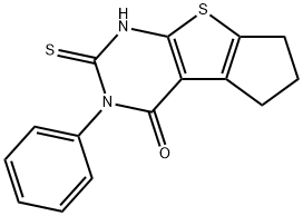 2-Mercapto-3-phenyl-3,5,6,7-tetrahydro-4H-cyclopenta[b]thieno[2,3-d]pyrimidin-4-one