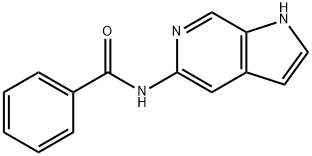 N-1H-吡咯并[2,3-C]吡啶-5-基苯甲酰胺 结构式
