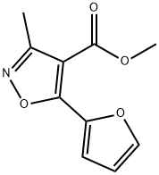 4-Isoxazolecarboxylicacid,5-(2-furyl)-3-methyl-,methylester(8CI) 结构式
