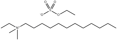 N-乙基-N,N-二甲基十二烷基铵硫酸乙酯 结构式