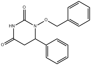 6-phenyl-1-phenylmethoxy-1,3-diazinane-2,4-dione 结构式