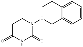5,6-Dihydro-1-(o-ethylbenzyloxy)-2,4(1H,3H)-pyrimidinedione 结构式